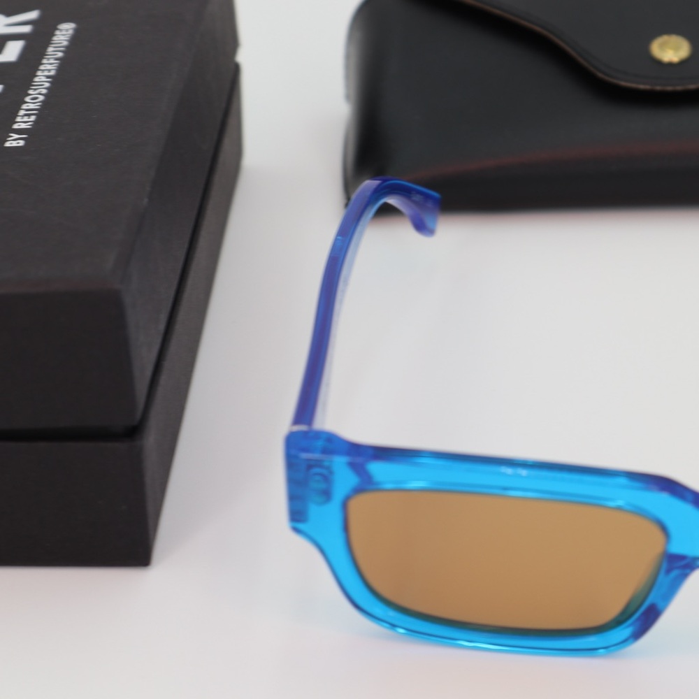 RETROSUPERFUTURE | Blue Roma Sunglasses - Picture 9 of 12
